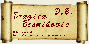 Dragica Besniković vizit kartica